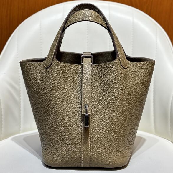 【エルメス HERMES】ピコタンロック18 PM シルバー金具 ハンドバッグ マルファミ (100%手縫い)